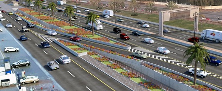 تحويل طريق الخدمة بالخوير إلى طريق أحادي الاتجاه