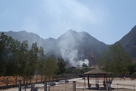 حرق المخلفات بالاماكن العامة