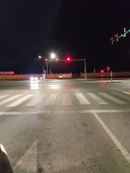 نظام الموجات الخضراء لتقاطعات الاشارات الضوئية بشارع 18 نوفمبر