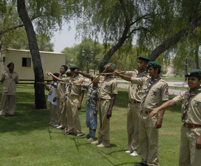 المعسكر الكشفي بحديقة القرم